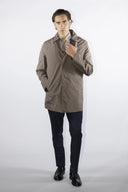 Cappotto tecnico da uomo con cappuccio e interno in piumino estraibili