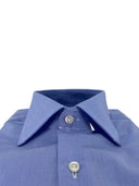 Camicia uomo Bagariny sartoriale in cotone fil a fil stretch - slim fit