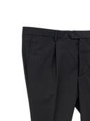 Pantalone sartoriale classico uomo drop 0 con pinces in misto fresco lana Tasmania