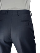 Pantalone classico sartoriale uomo Roberti drop 4 con pinces in misto fresco lana Tasmania