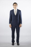 Abito uomo 3 pezzi sartoriale 2 bottoni drop 4 in misto lana