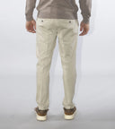 Pantalone chino uomo Briatore in raso di cotone