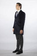 Cappotto classico monopetto uomo sartoriale in lana e cashmere