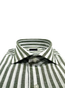 Camicia uomo Bagariny collo francese in lino e cotone - regular fit