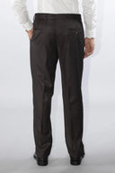 Pantalone classico sartoriale uomo Alexander drop 4 in flanella di lana con pinces