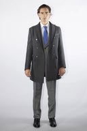 Cappotto doppiopetto sartoriale da uomo in pregiata lana