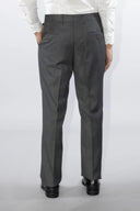 Pantalone classico sartoriale uomo Alexander drop 4 in flanella di lana con pinces