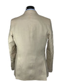 Abito uomo sartoriale 2 bottoni drop 6 in puro lino foderato