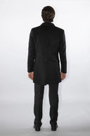 Cappotto doppiopetto sartoriale da uomo in pregiata lana