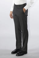 Pantalone classico sartoriale uomo Roberti drop 6 in misto lana Tasmania