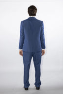 Abito uomo 3 pezzi sartoriale 2 bottoni drop 4 in misto lana