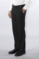 Pantalone classico sartoriale uomo Roberti drop 4 in misto lana Tasmania con pinces