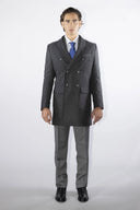 Cappotto doppiopetto sartoriale da uomo in pregiata lana