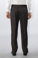 Pantalone classico sartoriale uomo Alexander drop 4 in flanella di lana con pinces