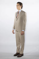 Abito uomo 3 pezzi sartoriale 2 bottoni drop 4 in misto lana