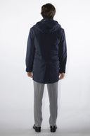 Cappotto tecnico da uomo con cappuccio e interno in piumino estraibili