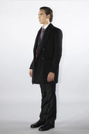 Cappotto doppiopetto sartoriale da uomo in pregiata lana