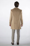Cappotto classico monopetto uomo sartoriale in lana e cashmere