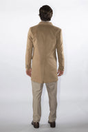 Cappotto doppiopetto sartoriale da uomo in pregiata lana