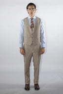 Abito uomo 3 pezzi sartoriale 2 bottoni drop 4 in misto lana