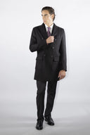 Cappotto doppiopetto sartoriale da uomo in pregiata lana