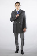 Cappotto doppiopetto sartoriale da uomo in pregiata lana
