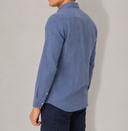 Camicia uomo in puro lino collo francese tinta unita – slim fit