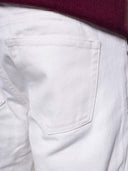 Jeans uomo 5 tasche in denim leggero bianco