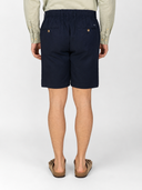 Bermuda uomo in lino e cotone con vita elasticizzata - slim fit