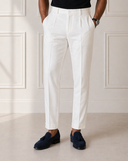 Pantalone sartoriale uomo con pinces in fresco lana drop 6 - regular fit