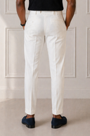Pantalone sartoriale uomo con pinces in fresco lana drop 6 - regular fit