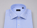 Camicia uomo Bagariny sartoriale in cotone stretch rigata - slim fit