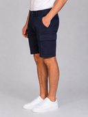 Bermuda uomo in fresco cotone con tasconi - slim fit