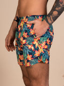 Costume Uomo Fantasia Tropicale Multicolor con Laccio