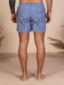 Costume Uomo Fantasia Geometrica Blu con Laccio