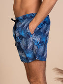 Costume Uomo Fantasia Tropicale Blu con Laccio
