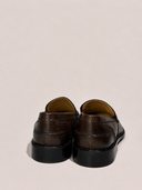Mocassino uomo in pelle crust con suola in cuoio – Made in Italy | Antica Sartoria Napoletana