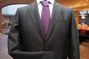 Abito uomo sartoriale Nazareno Gabrielli brown label 2 spigatino lucido moro Made in Italy