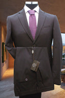 Abito uomo sartoriale Nazareno Gabrielli brown label 2 spigatino lucido moro Made in Italy