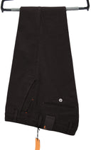 Pantaloni classico "Briatore"in cotone operato streetch Art. TF46 col. moro Made in Italy