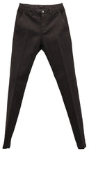 Pantaloni classico "Briatore"in cotone operato streetch Art. TF46 col. moro Made in Italy