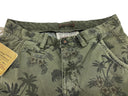 Bermuda tasconi fantasia elasticizzato Art. Grudina verde militare Made in Italy