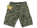 Bermuda tasconi fantasia elasticizzato Art. Grudina verde militare Made in Italy