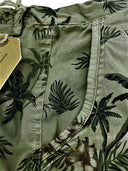 Bermuda tasconi fantasia elasticizzato Art. Grudina verde militare Made in Italy