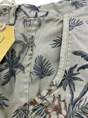 Bermuda tasconi fantasia elasticizzato Art. Grudina color kaki Made in Italy