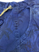 Bermuda tasconi fantasia elasticizzato Art. Grudina colore blu Made in Italy