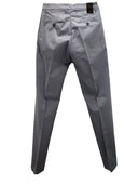 Pantaloni cotone raso streetch Antica Sartoria Napoletana grigio Made in Italy