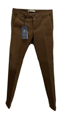 Pantaloni Andrea Ardenti cotone caldo smerigliato streetch Ruggine Made in Italy