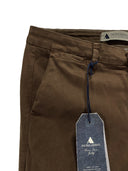 Pantaloni Andrea Ardenti cotone caldo smerigliato streetch Ruggine Made in Italy