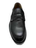 Mocassino penny uomo Antica Sartoria Napoletana in pelle liscia nera